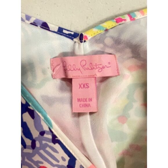 Lilly Pulitzer Clara Summer Dress in Roar of the Seas XXS - Picture 6 of 7